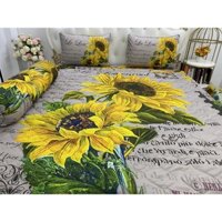 Bộ Drap mền gối { 5 món} thun Ý 5D Cao Cấp , mát lạnh, thấm hút tốt.{ hoặc mền lẻ}