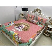 Bộ Drap mền gối { 5 món} thun Ý 5D Cao Cấp , mát lạnh, thấm hút tốt.{ hoặc mền lẻ}