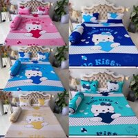 Bộ drap thun Hàn Quốc mẫu hello kitty siêu đẹp
