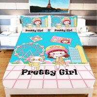 Bộ drap thun lạnh in 3D