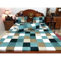 Bộ drap thun lạnh mẫu sọc [ Free Ship] gồm 4 món