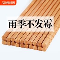 Bộ Đũa Tre Tự Nhiên Không Sơn Không Sáp Phong Cách Trung Hoa Bộ Đồ Ăn Chống Trượt Chống Nấm Mốc Đũa Cao Cấp