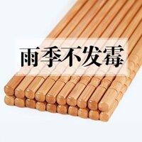 Bộ Đũa Tre Tự Nhiên Không Sơn Không Sáp Phong Cách Trung Hoa Bộ Đồ Ăn Chống Trượt Chống Nấm Mốc Đũa Cao Cấp