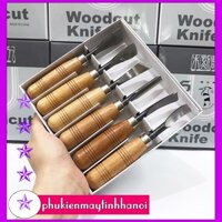 BỘ ĐỤC CÂY CẢNH,GỖ MỸ NGHỆ 6 MÓN