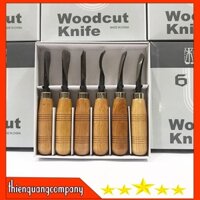 BỘ ĐỤC CÂY CẢNH,GỖ MỸ NGHỆ 6 MÓN