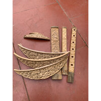 Bộ đục chân choè lửa, khuyên, than, mi (chưa cắt, chưa mài)