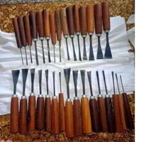 Bộ đục điêu khắc đục gỗ 31 cây mài sắc tra cán đầy đủ