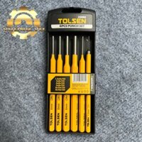 Bộ đục dùi-đục tròn tolsen 25090 6 mũi kích thước 1.5mm-8mm