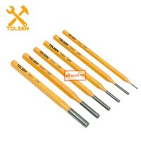 Bộ Đục Dùi Hai bộ 5 cây 6 cây, cây đục cơ khí công nghiệp 25091 25090 TOLSEN thép hợp kim CrV, Sơn tĩnh điện Đồ Nghề DC