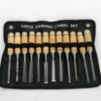 Bộ đục gỗ 12 món - Đồ nghề chạm khắc gỗ dành cho thợ mộc, thợ điêu khắc bebekitchen