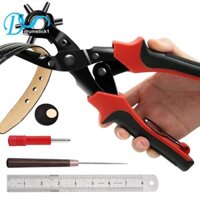 Bộ đục lỗ bằng da, Máy đục lỗ quay siêu nặng, Kích thước nhiều lỗ chính xác cho thắt lưng, lỗ thủ công A