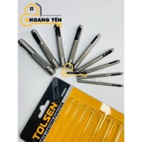 Bộ đục lỗ Tolsen 25093 có 9 chi tiết từ 2,5-10mm, Bộ đột lỗ gỗ, da, thép 2,5,3,4,5,6mm, Bộ đục rãnh