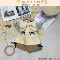 Bộ đũi cánh tiên, bộ quần áo trẻ em mùa hè 2024