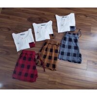 bộ đùi cotton mặc nhà nữ xuất Nhật