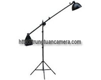 Bộ đui đèn E27 + chóa đèn đường kính 27cm + chân đèn 2m + tay treo đèn