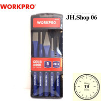 Bộ dùi đục và đột sắt 5 cái Workpro WP201303