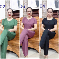 Bộ Đũi Hàng Thiết Kế Cho Mẹ cho Bà bộ đồ trung niên