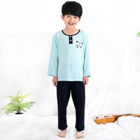 Bộ đũi lụa dài tay cao cấp panda B017 cho bé 3-15T