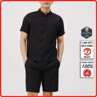 Bộ Đũi Nam Đồ Bộ mùa hè quần áo cộc tay đẹp cao cấp AVANDA BD33