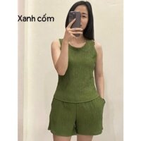 Bộ đùi nữ mặc nhà - chất vải thun cotton co giãn 4 chiều của hàn, chất mềm - Đủ Size 45 - 90kg