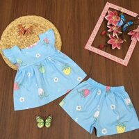 Bộ đùi xanh trái dâu ZUNKIDS