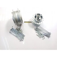 Bộ đùm wave s110 trước sau có căm mạ crom