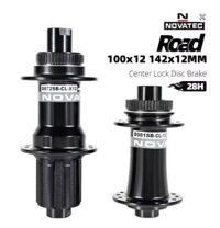 Bộ đùm xe đạp Novatec D981/ D872 12x100 / 12x142 Centerlock 24 / 28 căm cối HGR