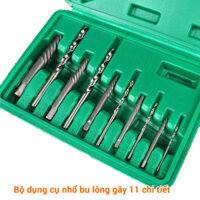 Bộ dụng cụ 11 chi tiết tháo ốc vít bị hỏng ren, ốc gãy, toét đầu, nhổ bu lông gãy