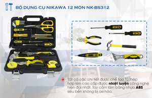 Bộ dụng cụ 12 món Nikawa NK-BS312