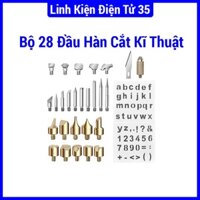 Bộ dụng cụ 28 chi tiết hàn cắt khắc nhiệt kĩ thuật, chạm khắn gỗ, kim loại... chất lượng tốt