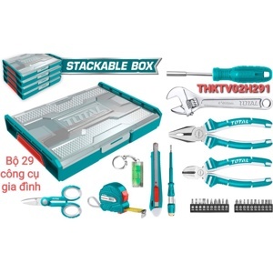 Bộ dụng cụ 29 chi tiết gia dụng Total THKTV02H291