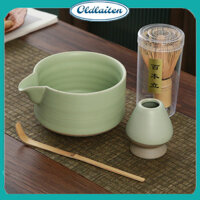 Bộ Dụng Cụ 4 Món Pha Matcha Bộ Chổi Chasen Đánh Matcha Tre Cây Khuấy Trà Xanh Chổi Chasen Đánh