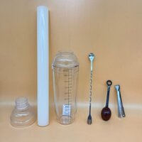 Bộ Dụng Cụ 5 món Pha Trà Chanh Giã Tay - Bình lắc 1000ml  - T0416