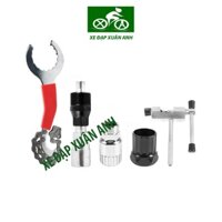 Bộ Dụng Cụ 5 Món Tháo Xích, Cắt Xích, Tháo Líp, Tháo Đùi Đĩa, Trục Cốt Vuông Sửa Chữa Xe Đạp Đa Năng