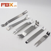 Bộ dụng cụ 6 thanh inox cậy chốt nở nhựa Taplo, nội thất xe