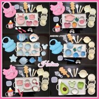 Bộ Dụng Cụ Ăn Dặm Đầy Đủ Cho Bé -Bát Ăn Dặm Gốm Sứ Cho Bé