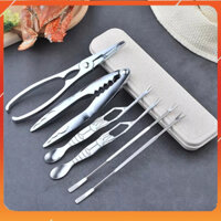 BỘ DỤNG CỤ ĂN HẢI SẢN 7 CHI TIẾT INOX - DỤNG CỤ ĂN CUA GHẸ