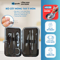 Bộ Dụng Cụ Bấm Móng Tay 7 món GV514 - Bộ Cắt, Bấm Dũa Móng Tay - Sét Dụng Cụ Làm Nail GGOMI 7 Chi Tiết Nail Care Cao Cấp