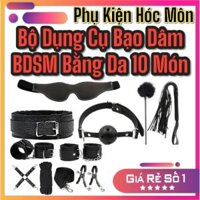 Bộ Dụng Cụ Bạo Dâm BDSM Bằng Da 10 Món | Phụ Kiện Kích Thích Tình Dục Cao Cấp | Gồm Khóa Tay, Roi Da, Bịt Mắt, Dây Trói | Da PU Cao Cấp Mềm Mịn | Phụ Kiện Đồ Chơi Người Lớn | Đồ Chơi Tình Yêu | Vi Tính Hóc Môn