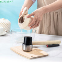 Bộ dụng cụ cắt dừa BLAZESKY, có tay cầm bằng gỗ / cao su Bộ dụng cụ mở dừa, Bộ dụng cụ mở dừa bằng thép không gỉ chắc chắn Máy đục lỗ dừa chuyên nghiệp mùa hè