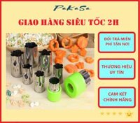 Bộ Dụng Cụ Cắt Tỉa Rau Củ Quả Tạo Hình 8 Món PaKaSa - Hàng Chính Hãng  - Màu Xanh