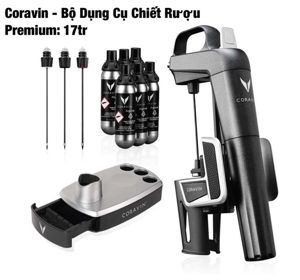 Bộ dụng cụ chiết rượu Coravin Premium