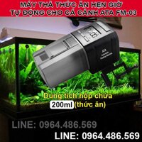 Bộ dụng cụ cho cá cảnh ăn mini tự động hẹn giờ ATA FM-03 (Hộp chứa 200ml thức ăn, tặng kèm pin)(Đồng hồ LCD điện tử)