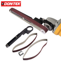 Bộ Dụng Cụ Chuyển Đổi Máy Mài Góc M10 M14 Sang Chà Nhám Băng DONTEK Dùng Dây Đai Mài Giáp Dây Mini
