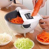 BỘ DỤNG CỤ ĐA NĂNG THÔNG MINH NẠO GỌT RAU CỦ QUẢ 6 IN 1 kèm rổ, dụng cụ nhà bếp bào sợi, thái lát