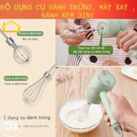 Bộ dụng cụ đánh trứng, máy xay , đánh kem 3in1