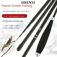 Bộ dụng cụ đầy đủ cần câu SIRENXI, Bộ cần câu đúc bằng kính thiên văn, Trẻ em 1.. 5 1.8 2.1m Cần câu bằng sợi Carbon Combo câu cá