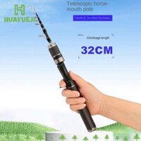 Bộ dụng cụ đầy đủ cần câu HUAYUEJI, Bộ cần câu bằng kính thiên văn cần câu, Dụng cụ câu cá du lịch 1,5m-1,8m Máy câu Spincast Câu cá bằng sợi thủy tinh Combo câu cá