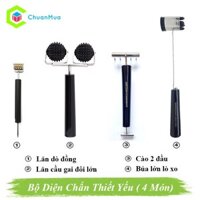 Bộ Dụng Cụ Diện Chẩn Thiết Yếu 4 Món ( Phụ Kiện Masage Điện Sinh Học Chấn Huyệt Mặt Cổ Tay Chân Giải Tỏa Căng Thẳng )