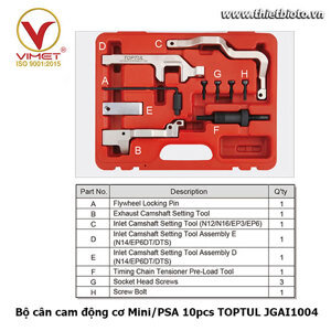 Bộ dụng cụ điều chỉnh trục cam động cơ xăng Toptul JGAI1004